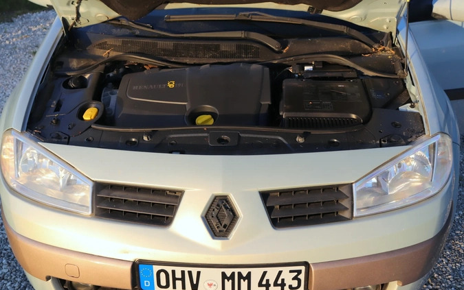 Renault Megane cena 3444 przebieg: 147650, rok produkcji 2005 z Poznań małe 154